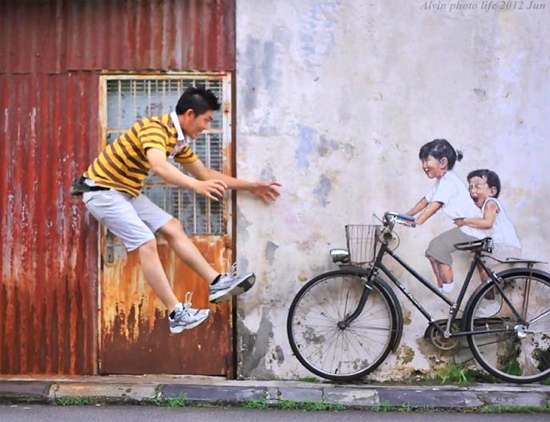 Interactive Painting..ภาพเขียน street art ที่ดึงให้คนมีส่วนร่วม Interactive Painting..ภาพเขียน street art ที่ดึงให้คนมีส่วนร่วม