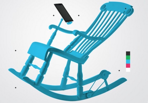 IRock..เก้าอี้โยกสร้างพลังงานยั่งยืนชาร์ต iPhone, iPad 25551130 181146