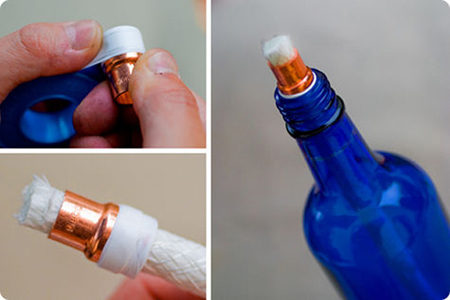 DIY:Recycled Wine Bottle Torch 16 - DIY