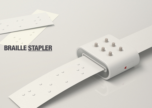 Braille stapler งานออกแบบเพื่อผู้บกพร่องทางสายตา 13 - blind